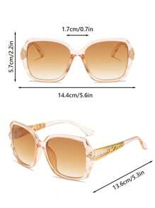 2 Pairs Of Korean Style Retro Large Frame Fashionable Summer Travel Youth Glasses - Multicolor - View 5