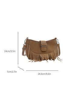 1 Pc New Style Girls' Solid Color Unique Design Magnetic Closure Crossbody Bag With Adjustable Strap, Fashionable And Niche For Daily Commute, Shopping, Outings, And Friend Gifts - A - View 10