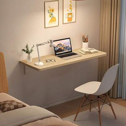 Mesa de pared (60 x 30 cm), plegable, flotante, escritorio para computadora portátil, mesa de trabajo, mesa abatible, escritorio de pared, mesa para PC, escritorio para computadora, ahorro de espacio
