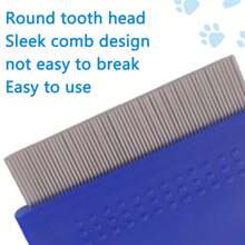 3pcs Pet Stainless Steel Flea Comb, Fine Tooth Brush For Dog Cat