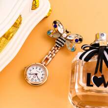 蜜蜂怀表，蝴蝶护理表，便携式，适合男士、女士、学生、考试、别针胸针、怀表 - 小蜜蜂 - 查看 4