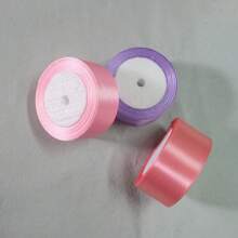 3 Stücke, 72 Yards/4cm Satinband Geschenkbox Verpackung, dekoratives Band, Bekleidungs Zubehör, Gewebeband, Geburtstags Festival Rose Blumen DIY Bastelband