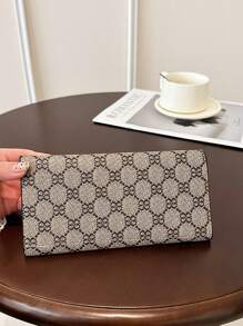 1pc Women's Fashion Floral Print Color Block Design Retro Tri-Fold Zipper Long Wallet Clutch Purse With Anti-Theft Credit Card Holder Gift Idea Portable For Women Wallet Mini Wallet Purse Wallet Wallet