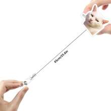 1 Pc Cute Cat Retractable Rotating Badge Reel With Alligator Clip ID Badge Holder - Multicolor - View 3