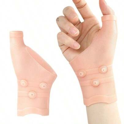 Guantes magnéticos para el cuidado de las manos, ideales para madres, personas que usan teclados o necesitan cuidado para sus manos y muñecas. Hechos de silicona, ofrecen protección y masaje para los dedos y las muñecas.