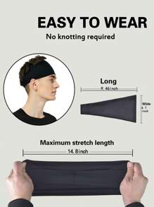 Sports Headbands For Men (1/5 Packs),Moisture Wicking Workout Headband, Sweatband Headbands For Running,Cycling,Football,Yoga,Hairband For Women And Men