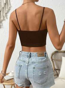 4pcs Open Shoulder Elastic Camisole Sports Bras - Basic