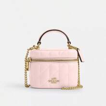 Coach Ava 女士斜挎包 绗缝休闲正装包 带腮红标签的女士钱包 女士 Chill Box 包