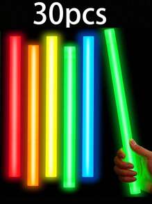 30PCS 14in Large Size Party Glow Stick, Super Bright Glow Stick, High Quality Super Aid Stick, Glow 12~16 Hours, Colorful Wedding Glow Stick, Suitable For Parties, Concerts, Bars, Nightclubs,Outdoor, Camping, Sports Glow Sticks, Glow Party Supplies, Glow In The Dark, Gifts, Party Lighting Supplies, Party Decorations, Gift Recommendation.