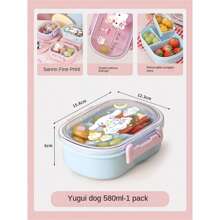 Sanrio 1 Pezzo Set Contenitore Pranzo Rosa Hello Kitty & Friends - A prova di perdite, Rettangolare, Contenitore Pranzo in Plastica con Scomparti, Lavabile a Mano per Lavoro, Scuola e Viaggio, Scatola Porta Pranzo | Contenitore Pranzo a Tema Personaggio | Facile da Pulire, Sanrio, Ritorno a Scuola