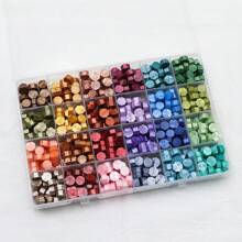 24 Color Hexagonal Sealing Wax Beads, 600Pcs Sealing Wax Beads, Wax For Wax Seal Stamps, Sealing Wax Beads For DIY Envelope Decor, Wedding Invitations, Cards, Postcards, Gift Packing, Crafts, Scrapbooking