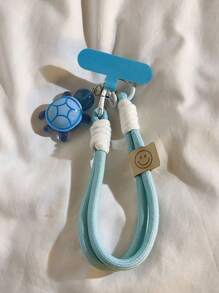 1pc Sea Turtle Pendant Phone Lanyard - Handmade Wrist Strap, Fits Phones, Cameras, Keys - Cute Sea Turtle Charm Keychain Accessory - Multi-Color Packaged With Clip To Prevent Loss Gifts For Mother, Family, Friends, Birthday, Holiday Phone Charm, Phone Chain