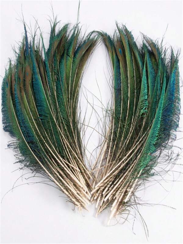 10Pcs/Lot 30-35cm-12-14inch Natural Real Peacock Sword Feathers For Decoration Crafts Long Feather Peacock Home Decor Carnaval Wedding Accessories Hair Headdress Carnival Clothing Plume