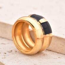 Fashion Hollow Black Dripping Oil Ring Sets, New Arrival Export Version