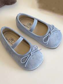 Toddler Flower Girl Dress Shoes - Girl Ballet Flats Party School Shoes Wedding