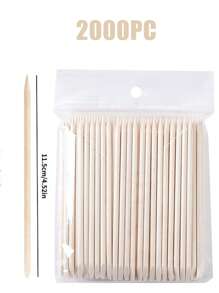 10/50/100/200/500/2000 Stücke 114mm/4,49" Orangenholzstäbchen für Nagelhautentferner & Nagelreinigung, geeignet für Nagelstudios & DIY Nagelkunst, Nagelbedarf, Nagelwerkzeuge, Nagelkunst Werkzeuge, Schulbedarf, Nägel, Nagelwerkzeuge für Aufklebe-Nägel