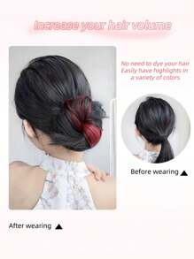 45cm Synthetic Self-Curling Ball Head Fake Hair Bundle Female Highlight DIY Bun Increase Hair Volume Flower Bun