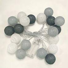LDE Atmosphere Decorative Light, Soft Ball Light String, Holiday Decorative Light, 3-20 Meter Battery Box Room Small Color Light Gifts Birthday Graduation