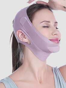 1 قطعة قناع تنحيف بماسك نوم تجميلي، قناع تشكيل جديد من القماش للارتداء المنزلي للنساء