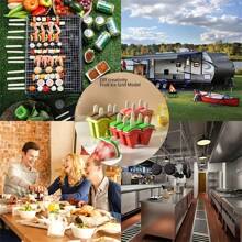 [Easy Disengage] Silicone Ice Cream Molds Popsicle Mold, 4 Cavity Home Ice Cream Mold DIY Homemade Popsicle Mold Children's Creative Ice Cream Popsicle Box, Summer Kitchen Gadgets, Kitchen Stuff, Kitchen Accessories, Home Kitchen Items - Perfect Gift For Christmas, Halloween, Valentine's Day - Multicolor - View 10