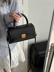 Túi xách cầm tay phong cách đại học dễ thương, Túi đeo chéo vai, Di động và đa năng, Phong cách tối giản, Túi mua sắm cầm tay đeo vai, Rất hữu ích và bắt mắt, Túi đeo chéo phong cách đại học đa năng và nhiều màu sắc - Nhiều màu - Xem 10