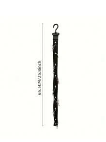 1-Piece Black 8-Clip Hat Organizer, Adjustable For Baseball Caps, Visors, Golf Hats, Etc., Individual Closet Door Hooks With 360° Swivel Hooks, Portable And Stylish Storage Solutions For Bedrooms And Closets