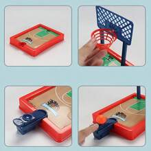 2-Player Desktop Basketball Game, Interactive & Fun Finger Flicking Basketball Shooting Toy, Great For Party & Birthday Gift! [Ball Color Random]