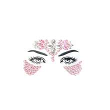 1pc Diamond Face Stickers, Crystal Embellishment For Face, Performance, Party Makeup, Masquerade Ball Decoration, No Adhesive, Decoration Props For Party Photos