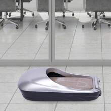 kangten Automatic Shoe Cover Dispenser Machine With 1 Roll Overshoe Film - Silver - View 1