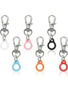 3pcs/6pcs Multi-Color Pen Holders With Badge Reel Clips - Silicone & Zinc Alloy, Secure Pocket Clip For Highlighters And Writing Instruments (Pens Not Included) - Multicolor - View 4