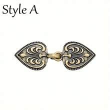 Xiacheng Vintage Sweater Swirl Clip Cape Cloak Clips For Dress Retro Cardigan Clip Shawl Collar Clasp Dress Shirt Button Clip For Girl Women, 4 Styles