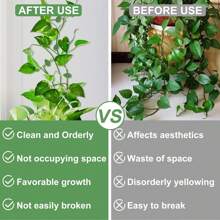 20pcs Plant Clips, Suitable For Climbing Plants, Self-Adhesive Plant Holders, Outdoor Plant Wall Mounts, Plant Accessories, Great For Small Plants