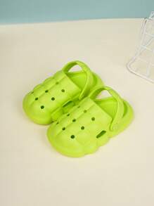1 Pair Infants Fashion Outdoor Comfortable Soft Anti-Slip Breathable Hole Hole Shoes, Cute For Little Girls & Handsome For Baby, Beach/Garden Shoes