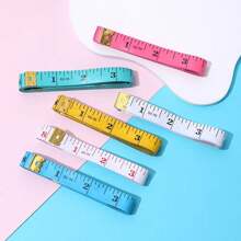 1/2/3/4pcs Soft Measuring Tape, Cloth Sewing Fabric Tailor Small Waist Pink Mini Ruler Body Measurement Tape For Body Measurement, Weight Loss, 150cm/60 Inch (Random Color)