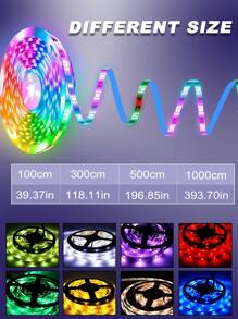1pc 3.28ft/9.84ft/16.4ft/32.8ft/49.2ft USB LED Strip Light - RGB LED Lamp For Gifting, Home, Party Decoration, Suitable For Living Room, Bedroom, Bar, Cabinet, Shelf