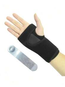 1 pieza Muñequera ajustable para mujeres y hombres, correa de compresión para la muñeca cómoda para deportes, trabajo, fitness, levantamiento de pesas, soporte de férula para la muñeca para la mano izquierda o derecha