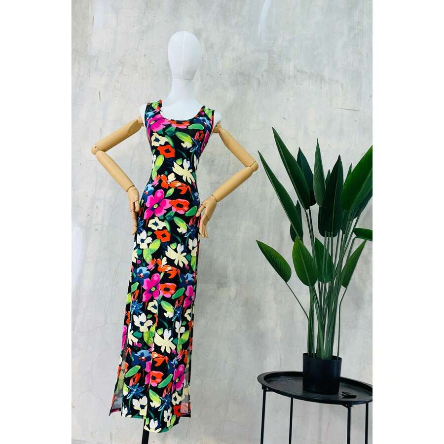 Women Midi Dresses - 黑色 - 查看 1