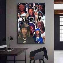 1pc Wall Arts Posters Pop K-King Rapper Von POSTER Poster Printing Wall Paintings Living Room Home Decoration, Suitable For Residential And Dormitory Walls, Living Room And Bar Decoration, Dining Room Or Bathroom, Room Decoration, High Quality Without Frame, Indoor/Outdoor Canvas Art, Frameless Gifts Birthday Graduation