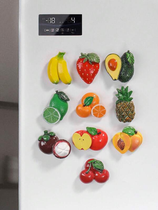 1 pieza Imán de nevera con diseño de fruta, decoración magnética personalizada para colgar en el hogar, dormitorio, mejor regalo de cumpleaños