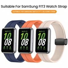 1 szt. Pasek kompatybilny z Samsung Galaxy Fit 3 Pasek magnetyczny z klamrą silikonową Pasek na nadgarstek kompatybilny z Samsung Galaxy Fit 3 Wymiana bransoletki