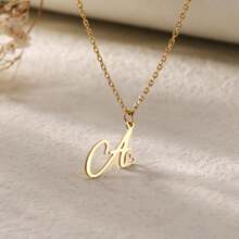 A-Z Initial Letter Necklace For Women,18K Gold Heart-Shaped Letter Pendant Necklace,Women's Cute Love Letter Heart Shaped Jewelry,Stainless Steel Cute Jewelry Gift For Her