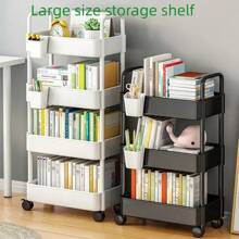 Étagère de rangement debout surdimensionnée, étagère mobile multi-niveaux pour les collations, les livres, la cuisine, la salle de bain, le salon, l'organisation de la maison