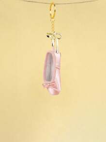 Handmade Ballet Dance Toe Shoes Jewelry Mini Shoes Satinkey Chain,Equipped With A Bow With Pearls,Can Be Used As Bag Accessories, Keychains, Phone Chains, Etc, With 6 Colors To ,Choose From, Fashionable Matching Items, Can Be Given To Friends Who Are Studying Ballet,Family, Colleagues, Relatives, Etc,Personalized Gifts For Family And Friends, Travel Accessories Car Accessories Bag Charm Backpack For School