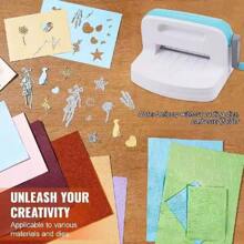 1 szt. Narzędzie do cięcia i wytłaczania ze stali węglowej, przenośna ręczna maszyna do papieru w formacie A4 do tworzenia kartek okolicznościowych