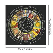 1 chiếc khăn trải bàn vuông Boho màu đen, khăn trải bàn thờ ma thuật huyền bí, khăn trải bài Tarot, khăn trải bàn trang trí, khăn trải bàn đọc bài Tarot, thảm treo tường, thảm treo tường nhà, đồ trang trí phòng cho trò chơi hội đồng, bài Tarot, trò chơi bói toán, đồ trang trí phòng, đồ trang trí nhà thẩm mỹ, đồ trang trí phòng khách, đồ trang trí phòng, đồ trang trí phòng ngủ, cờ - Nhiều màu - Xem 8