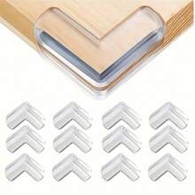 6pcs Clear Corners - High Adhesive Gel Suitable For Tables, Furniture And Glass Cabinets - PVC Free, Hardware Protection - Multicolor - View 6
