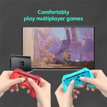 DATA FROG 握把兼容 Joy Con 的 Switch 和 Joycon 的 OLED 型号，耐磨手柄套件兼容 Joy Cons 控制器 2 包 - 彩色 - 查看 3
