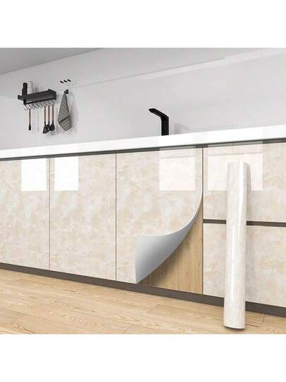 Marble Countertop Contact Paper Waterproof Peel Stick Countertops Beige Wallpaper Self Adhesive Kitchen Counter Top Bureau Cabinet Hoes Room Home Wand Bathroom Bedroom ation Stuff Living Ho Art Wallpapers view 9