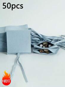 1/10/50pcs Super Fine Fiber Jewelry Pouches, Jewelry Packaging Bags, Jewelry Gift Bags, Wedding Birthday Party Candy Bags, Earrings Bracelet Necklace Compact Storage Bags, Party Holiday Gift Wrapping Bags - Microfiber Full Cover - View 37