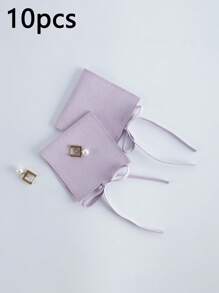 1/10/50pcs Super Fine Fiber Jewelry Pouches, Jewelry Packaging Bags, Jewelry Gift Bags, Wedding Birthday Party Candy Bags, Earrings Bracelet Necklace Compact Storage Bags, Party Holiday Gift Wrapping Bags - Microfiber Full Cover - View 40